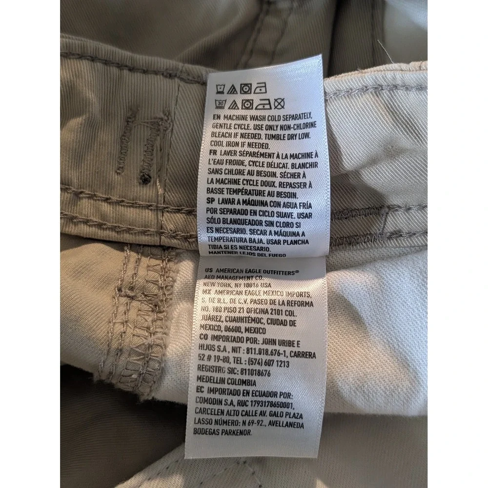 American Eagle NEW Flex Lived In Cargo Shorts NWT Khaki Beige Men's Size 31 Code